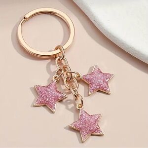 Pink Star Keychain Accessory